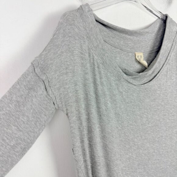 Free People Grapevine Heather Grey Asymmetrical Tunic Top Size Medium M EUC - Picture 6 of 13